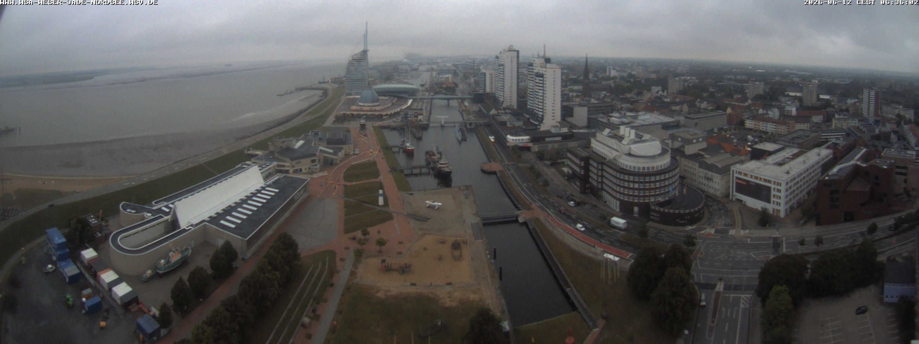 Archived image Webcam Bremerhaven: Old and New Harbour