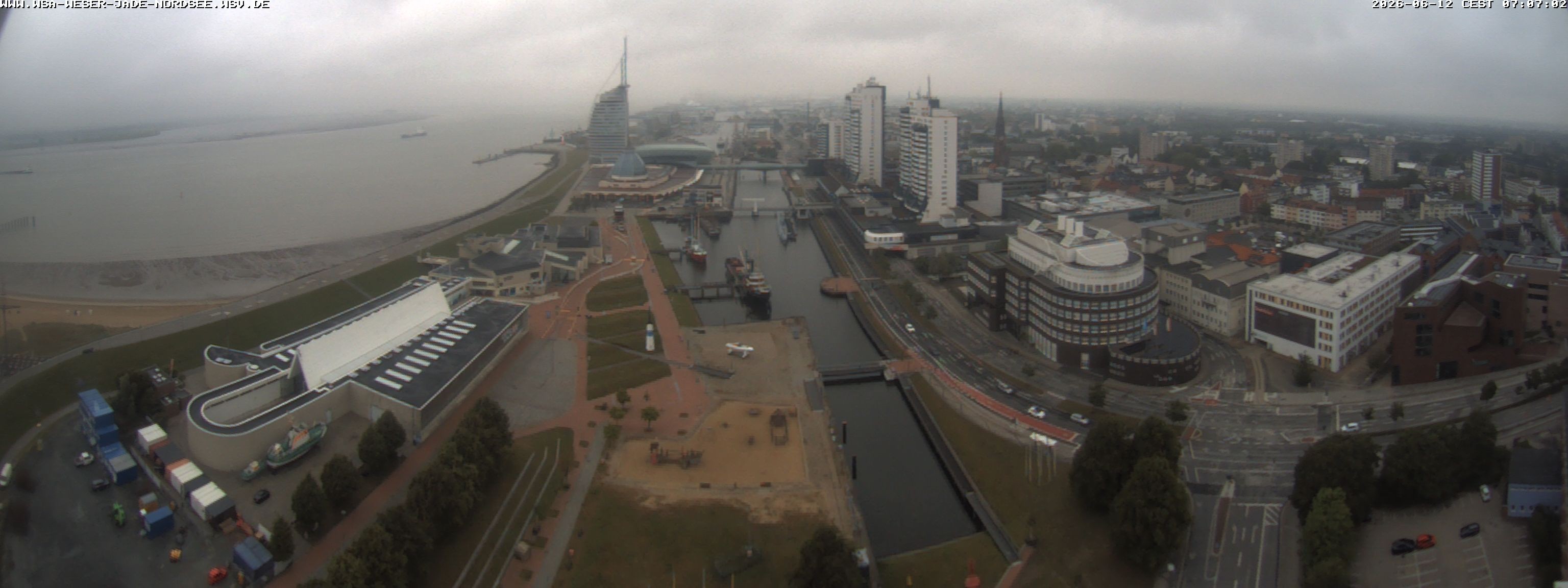 Archived image Webcam Bremerhaven: Old and New Harbour