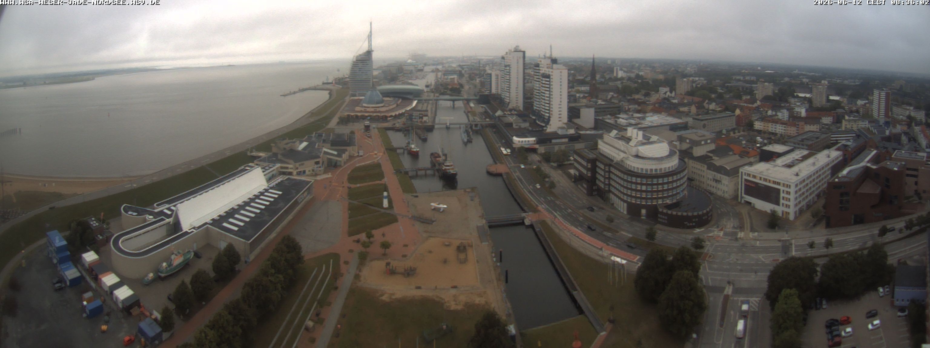 Archived image Webcam Bremerhaven: Old and New Harbour