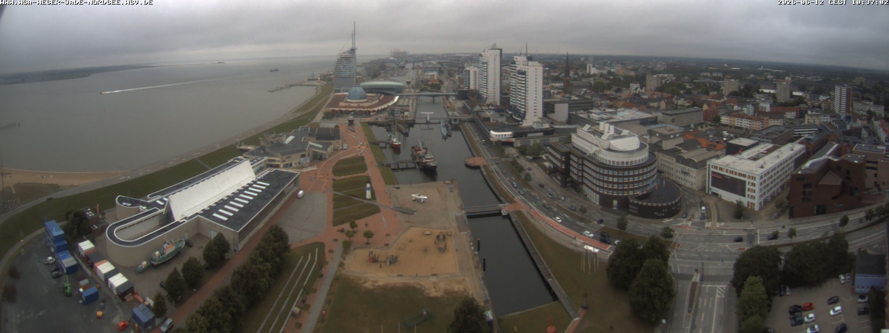 Archived image Webcam Bremerhaven: Old and New Harbour