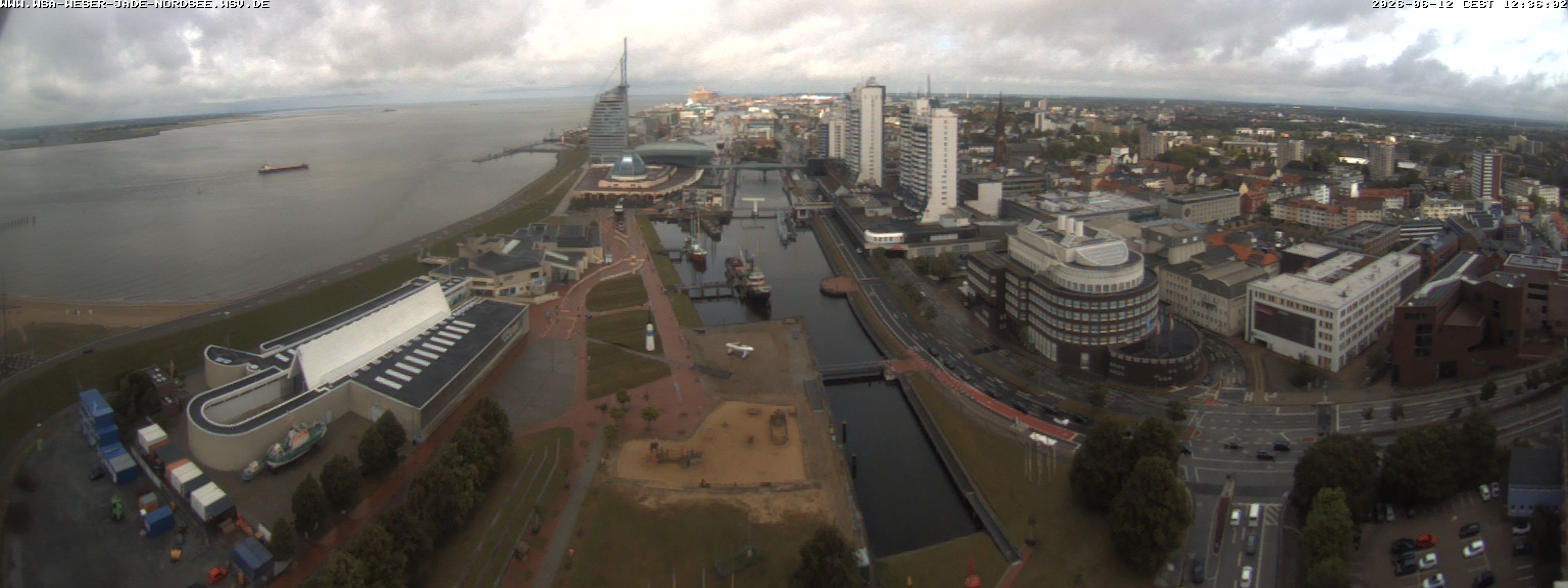 Archived image Webcam Bremerhaven: Old and New Harbour