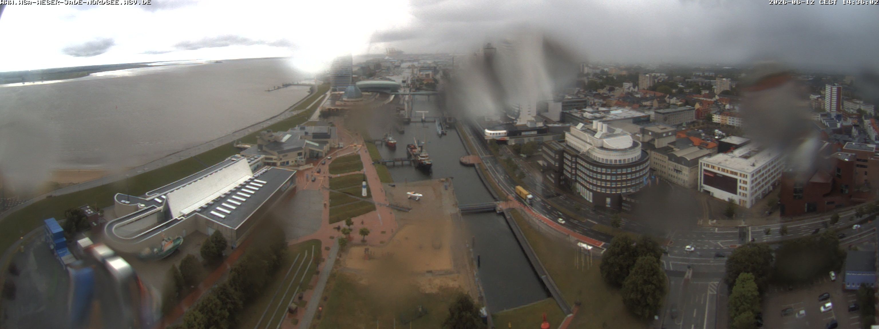 Archived image Webcam Bremerhaven: Old and New Harbour