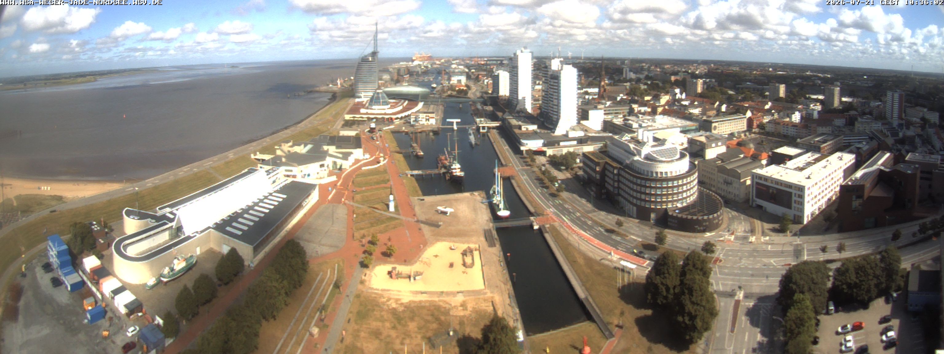Archiv Foto Webcam Bremerhaven: Alter und Neuer Hafen