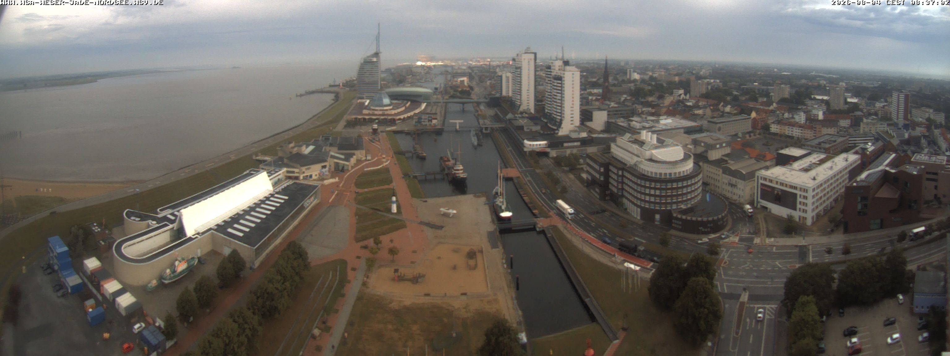 Archived image Webcam Bremerhaven: Old and New Harbour