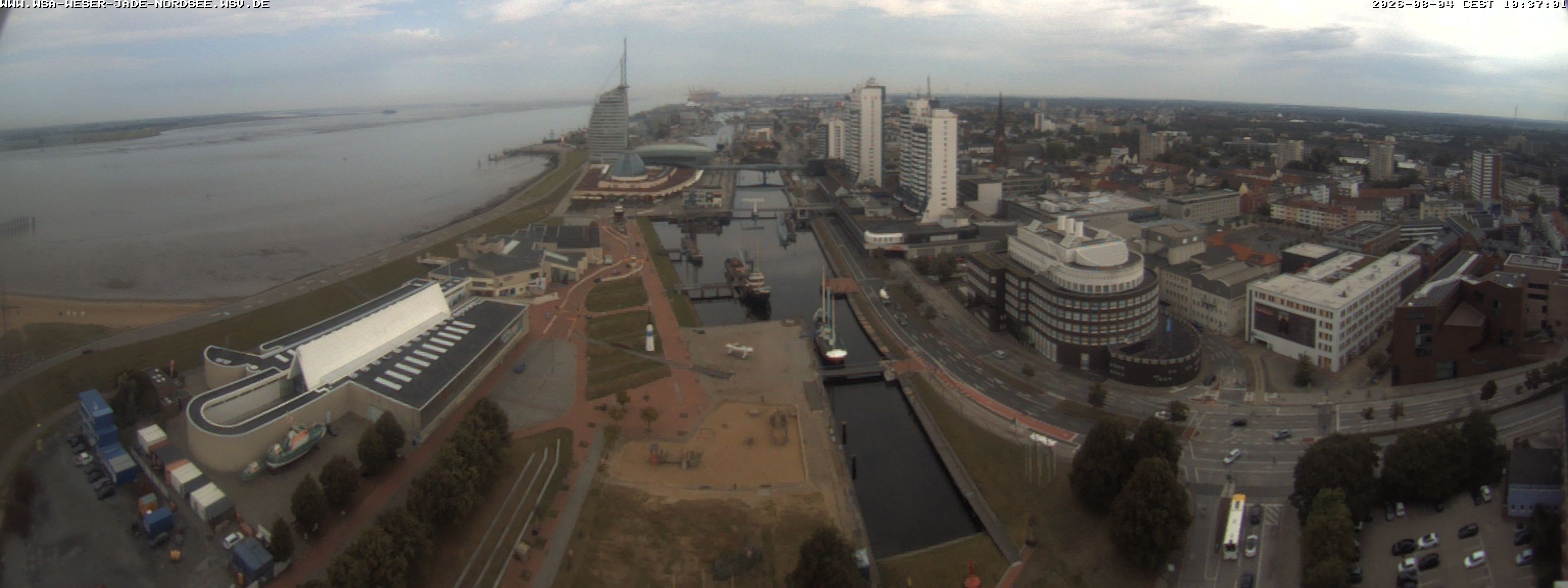 Archived image Webcam Bremerhaven: Old and New Harbour
