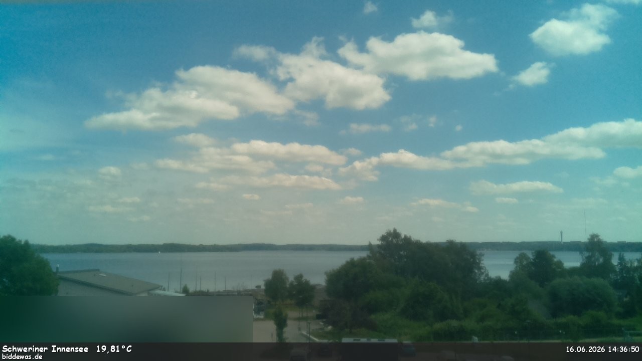 Archiv Foto Webcam Blick auf den Schweriner Innensee