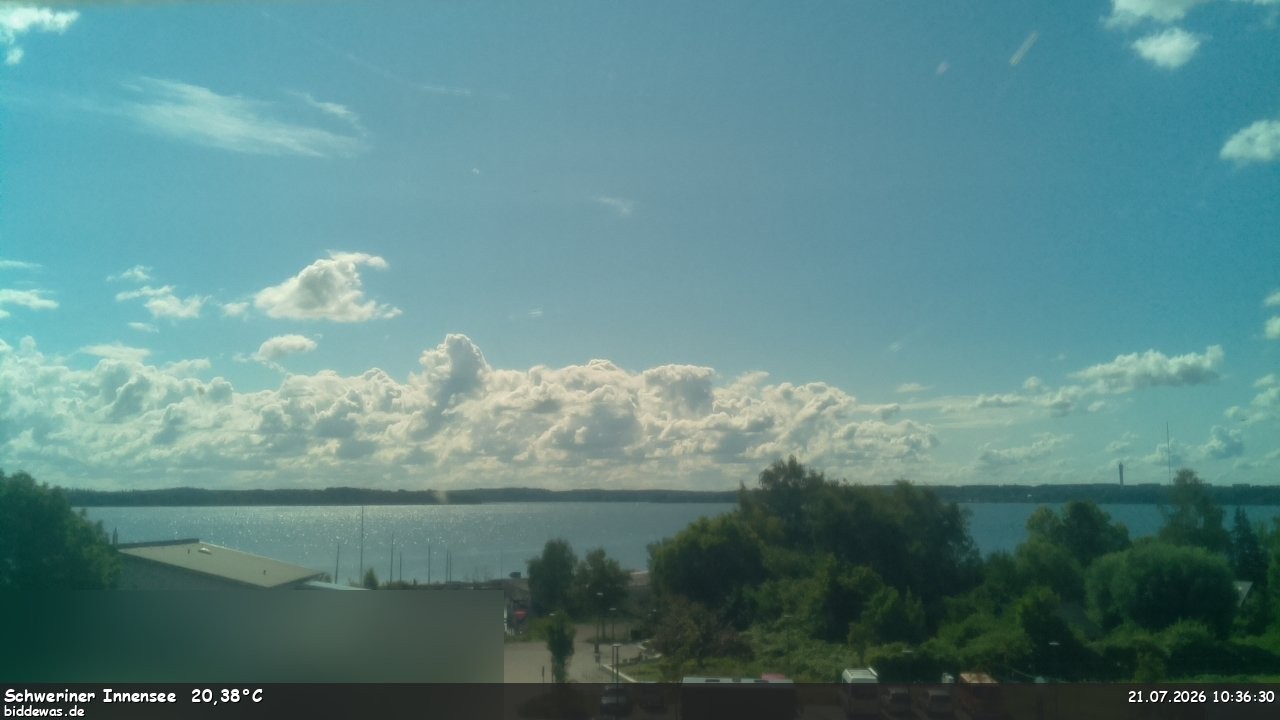 Archiv Foto Webcam Blick auf den Schweriner Innensee
