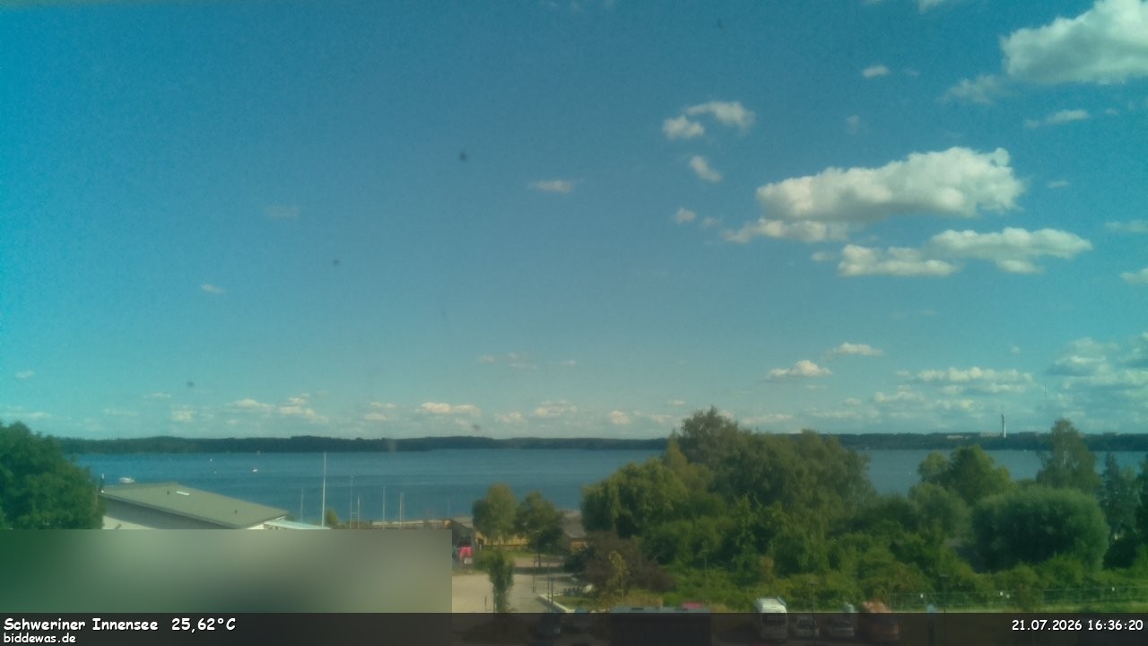 Archiv Foto Webcam Blick auf den Schweriner Innensee