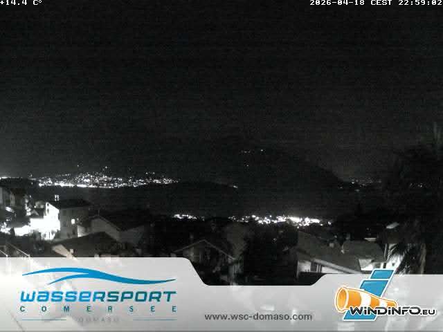 Archiv Foto Webcam Comer See - Wassersportcenter Domaso