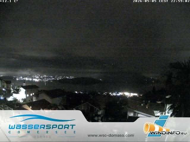 Archiv Foto Webcam Comer See - Wassersportcenter Domaso