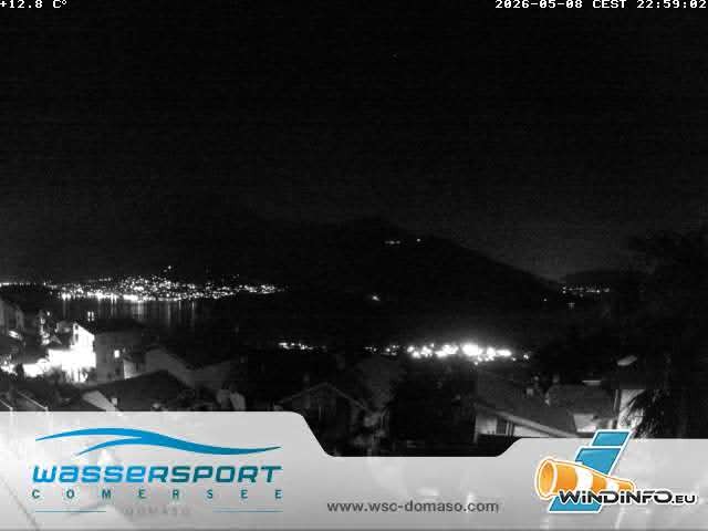 Archiv Foto Webcam Comer See - Wassersportcenter Domaso