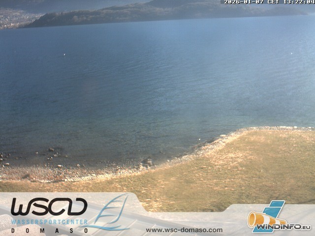 Archiv Foto Webcam Comer See - Strand in Domaso