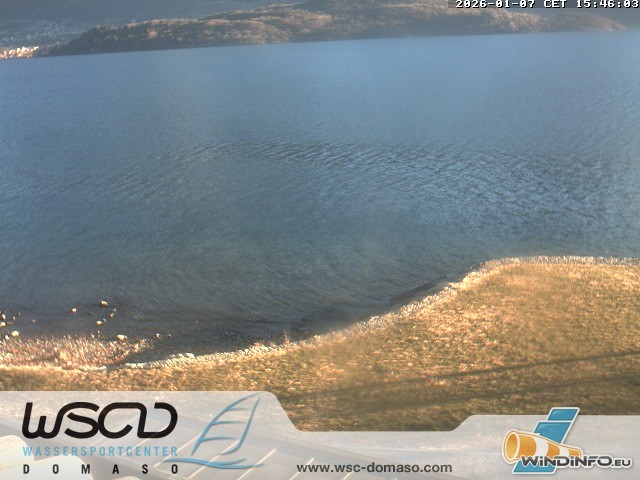 Archiv Foto Webcam Comer See - Strand in Domaso