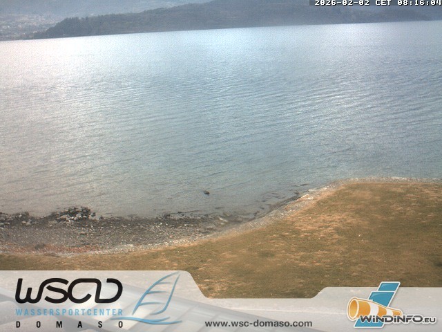 Archiv Foto Webcam Comer See - Strand in Domaso
