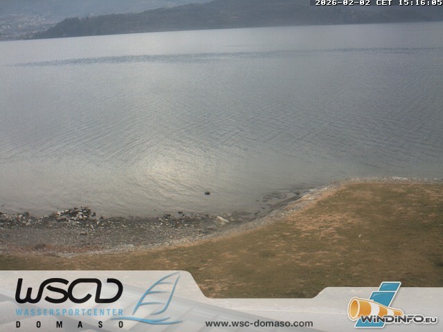 Archiv Foto Webcam Comer See - Strand in Domaso