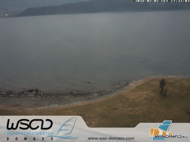 Archiv Foto Webcam Comer See - Strand in Domaso
