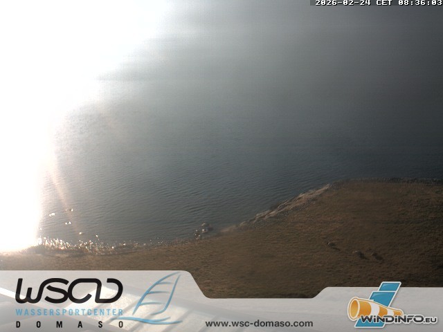 Archiv Foto Webcam Comer See - Strand in Domaso