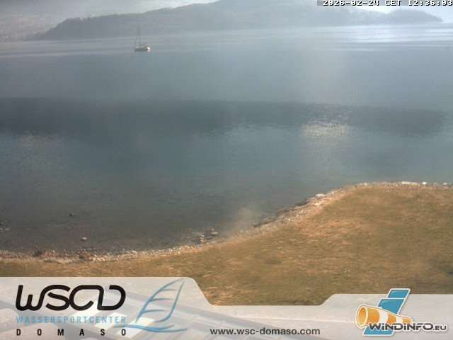 Archiv Foto Webcam Comer See - Strand in Domaso