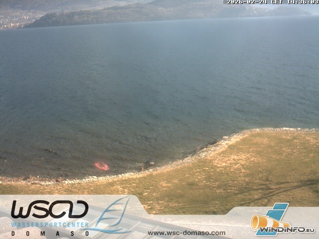 Archiv Foto Webcam Comer See - Strand in Domaso