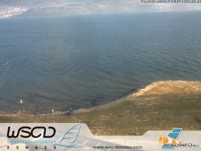 Archiv Foto Webcam Comer See - Strand in Domaso