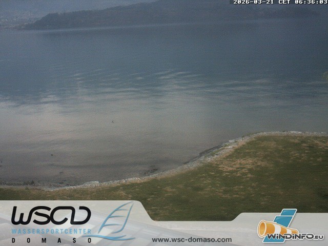 Archived image Webcam Lake Como - Domaso Beach