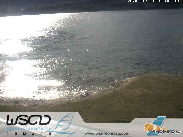 Archiv Foto Webcam Comer See - Strand in Domaso