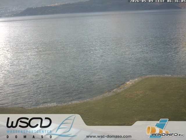 Archiv Foto Webcam Comer See - Strand in Domaso