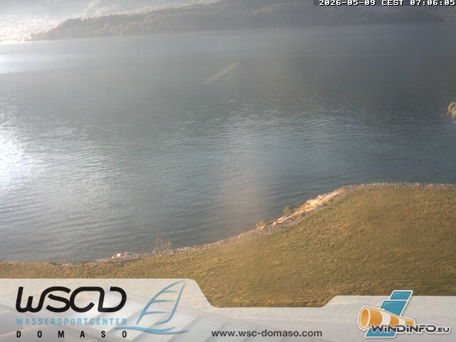 Archiv Foto Webcam Comer See - Strand in Domaso