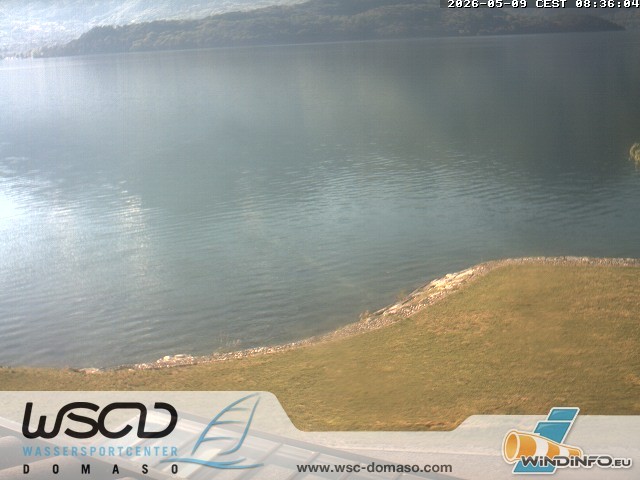 Archiv Foto Webcam Comer See - Strand in Domaso