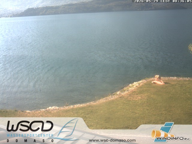 Archiv Foto Webcam Comer See - Strand in Domaso