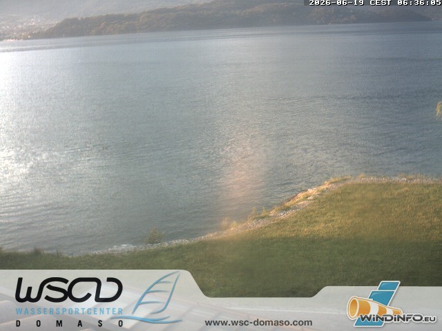 Archiv Foto Webcam Comer See - Strand in Domaso