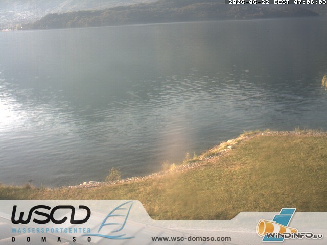 Archived image Webcam Lake Como - Domaso Beach