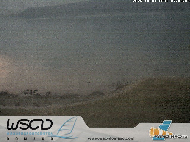 Archiv Foto Webcam Comer See - Strand in Domaso