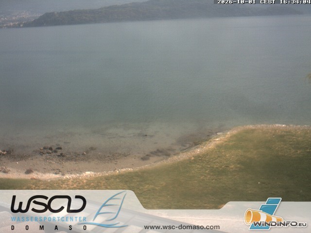 Archiv Foto Webcam Comer See - Strand in Domaso