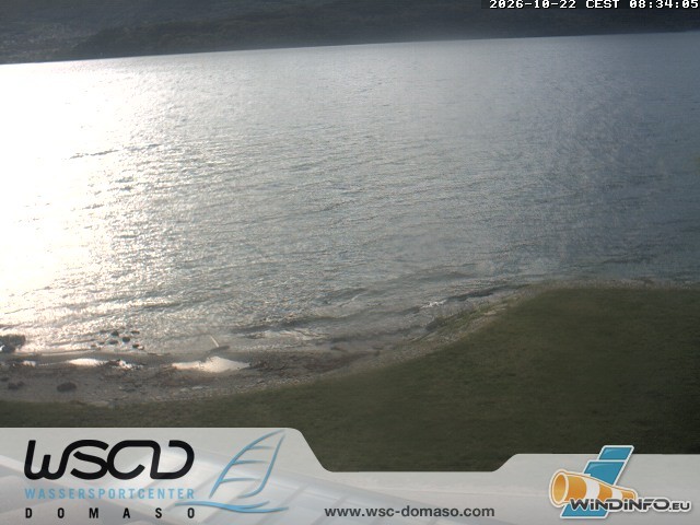 Archiv Foto Webcam Comer See - Strand in Domaso