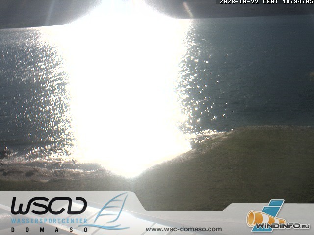 Archiv Foto Webcam Comer See - Strand in Domaso