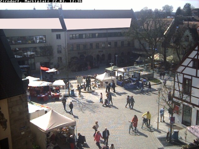 Archiv Foto Webcam Marktplatz Zirndorf
