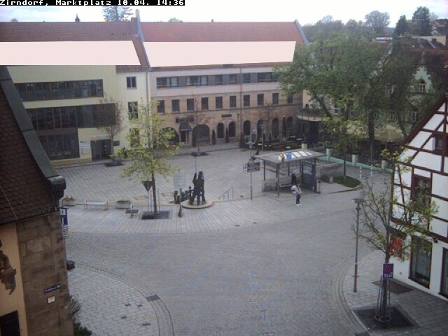 Archived image Webcam Town square Zirndorf