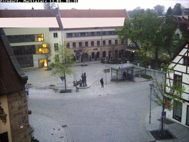 Archived image Webcam Town square Zirndorf