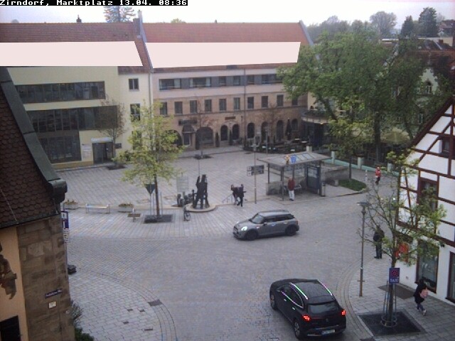 Archived image Webcam Town square Zirndorf