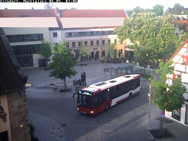 Archived image Webcam Town square Zirndorf
