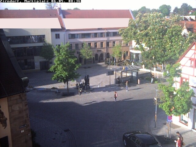Archived image Webcam Town square Zirndorf