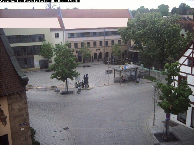Archived image Webcam Town square Zirndorf