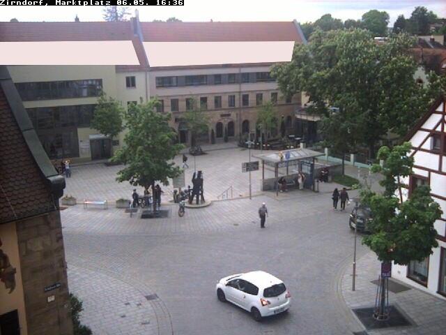 Archived image Webcam Town square Zirndorf