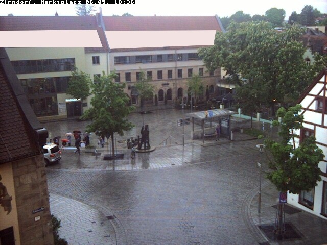 Archived image Webcam Town square Zirndorf