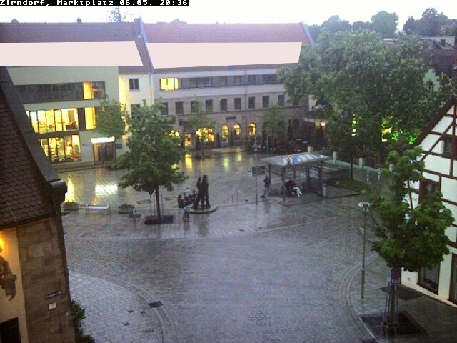 Archived image Webcam Town square Zirndorf