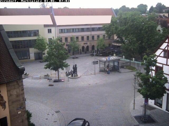 Archived image Webcam Town square Zirndorf