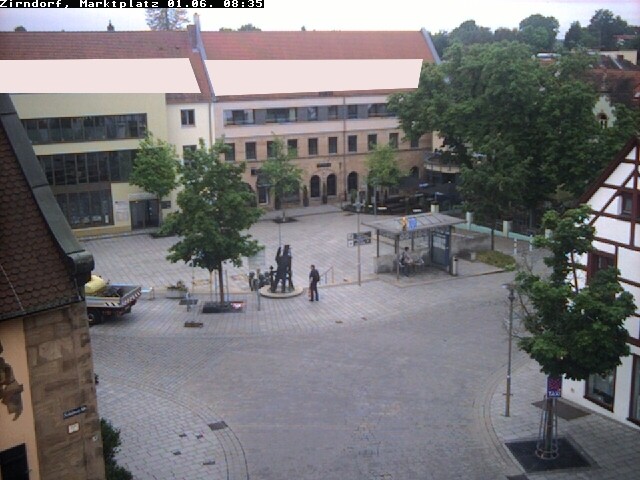 Archived image Webcam Town square Zirndorf