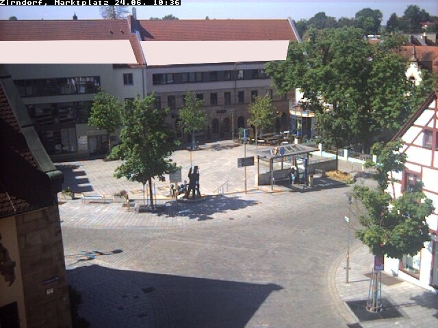 Archived image Webcam Town square Zirndorf