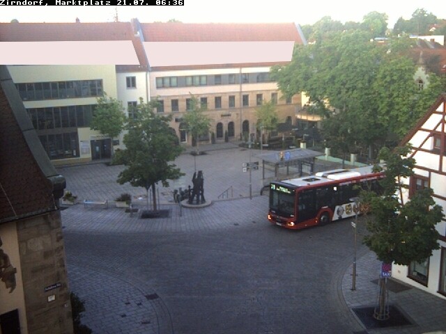 Archiv Foto Webcam Marktplatz Zirndorf